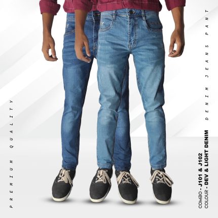 Slim Fit Deep & Light Blue Jeans - J101 & J102